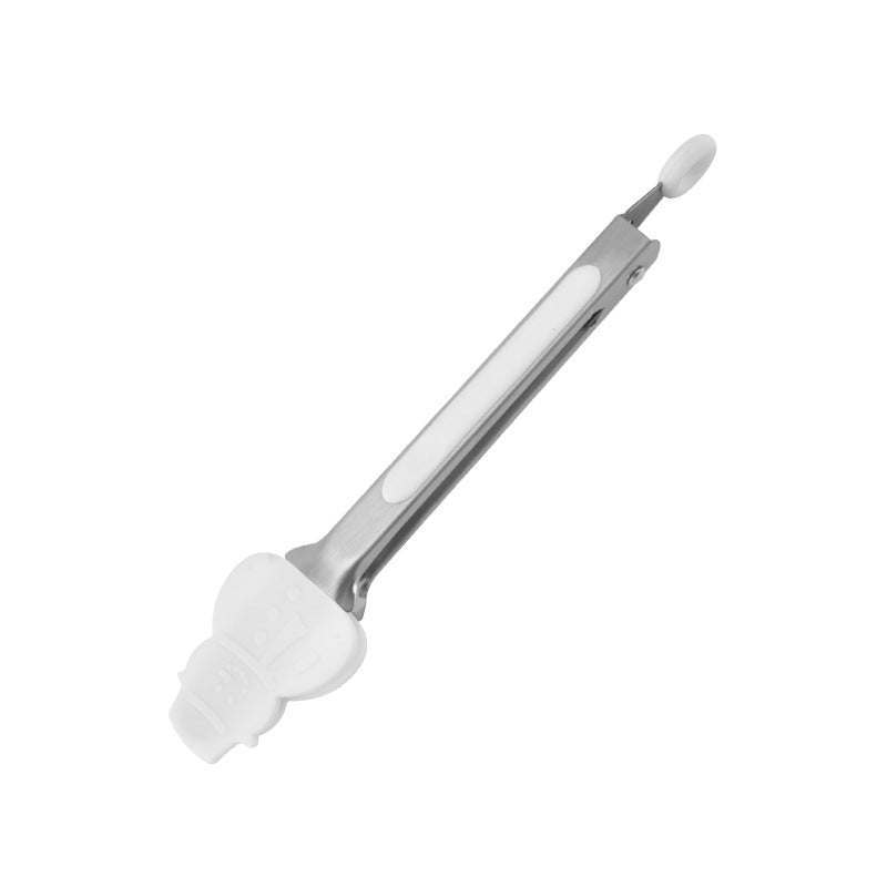 Wholesale Christmas Tree Snowman Stainless Steel Silicone Food Clip